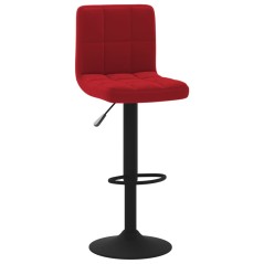 vidaXL Barhocker Weinrot Samt 