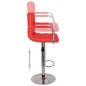 vidaXL Barhocker 2 Stk. Rot Kunstleder vidaXL Barhocker 2 Stk. Rot Kunstleder