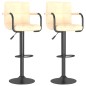 vidaXL Barhocker 2 Stk. Creme Samt vidaXL Barhocker 2 Stk. Creme Samt