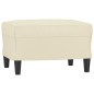 vidaXL Sessel mit Hocker Creme 60 cm Kunstleder vidaXL Sessel mit Hocker Creme 60 cm Kunstleder