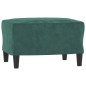 vidaXL Sessel mit Hocker Dunkelgrün 60 cm Samt vidaXL Sessel mit Hocker Dunkelgrün 60 cm Samt