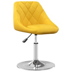 vidaXL Esszimmerstühle 4 Stk. Drehbar Senfgelb Samt