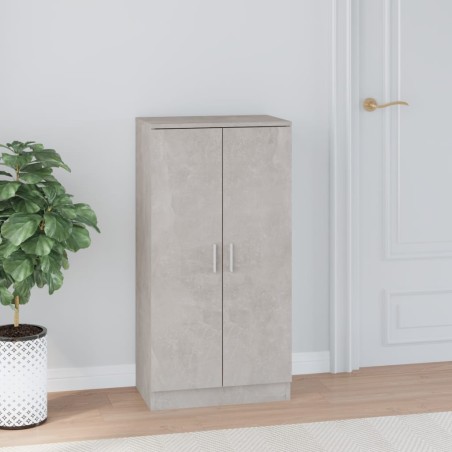 vidaXL Schuhschrank Betongrau 55x35x108 cm Holzwerkstoff