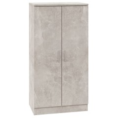 vidaXL Schuhschrank Betongrau 55x35x108 cm Holzwerkstoff