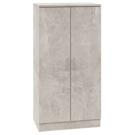 vidaXL Schuhschrank Betongrau 55x35x108 cm Holzwerkstoff