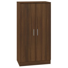 vidaXL Schuhschrank Braun Eichen-Optik 55x35x108 cm Holzwerkstoff