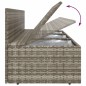 vidaXL 7-tlg. Garten-Lounge-Set mit Kissen Grau Poly Rattan vidaXL 7-tlg. Garten-Lounge-Set mit Kissen Grau Poly Rattan