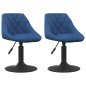 vidaXL Esszimmerstühle 2 Stk. Drehbar Blau Samt vidaXL Esszimmerstühle 2 Stk. Drehbar Blau Samt