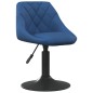 vidaXL Esszimmerstühle 2 Stk. Drehbar Blau Samt vidaXL Esszimmerstühle 2 Stk. Drehbar Blau Samt