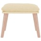 vidaXL Fußhocker Creme 45x29,5x35 cm Stoff vidaXL Fußhocker Creme 45x29,5x35 cm Stoff