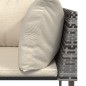 vidaXL 3-tlg. Garten-Lounge-Set mit Kissen Grau Poly Rattan vidaXL 3-tlg. Garten-Lounge-Set mit Kissen Grau Poly Rattan