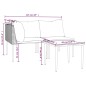 vidaXL 3-tlg. Garten-Lounge-Set mit Kissen Grau Poly Rattan vidaXL 3-tlg. Garten-Lounge-Set mit Kissen Grau Poly Rattan