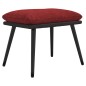 vidaXL Fußhocker Weinrot 45x29,5x35 cm Stoff und Kunstleder vidaXL Fußhocker Weinrot 45x29,5x35 cm Stoff und Kunstleder