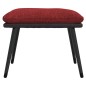 vidaXL Fußhocker Weinrot 45x29,5x35 cm Stoff und Kunstleder vidaXL Fußhocker Weinrot 45x29,5x35 cm Stoff und Kunstleder