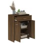vidaXL Badezimmerschrank Braun Eichen-Optik 60x33x80 cm Holzwerkstoff vidaXL Badezimmerschrank Braun Eichen-Optik 60x33x80 cm Holzwerkstoff