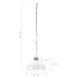 vidaXL Hängelampe Industriestil 32 cm Weiß E27