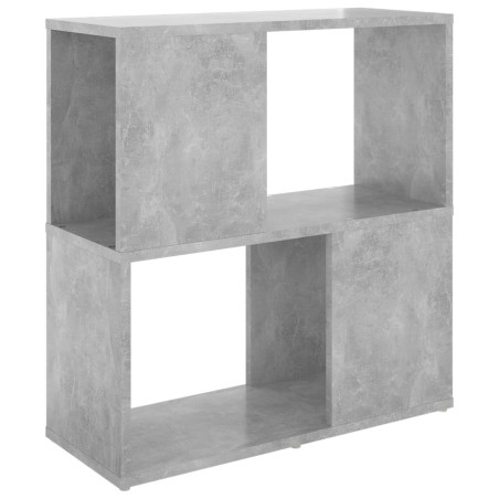 vidaXL Bücherregal Betongrau 60x24x63 cm Holzwerkstoff