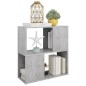 vidaXL Bücherregal Betongrau 60x24x63 cm Holzwerkstoff vidaXL Bücherregal Betongrau 60x24x63 cm Holzwerkstoff