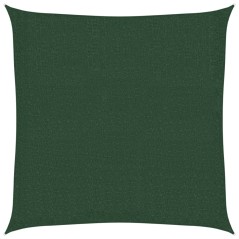 vidaXL Sonnensegel 160 g/m² Dunkelgrün 3x3 m HDPE