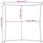 vidaXL Sonnensegel 160 g/m² Dunkelgrün 3x3 m HDPE