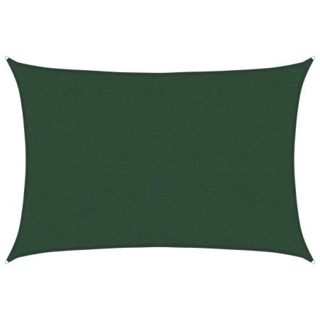 vidaXL Sonnensegel 160 g/m² Dunkelgrün 4x6 m HDPE
