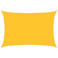 vidaXL Sonnensegel 160 g/m² Gelb 3x4,5 m HDPE