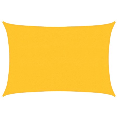vidaXL Sonnensegel 160 g/m² Gelb 3x4,5 m HDPE