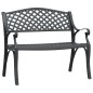vidaXL Gartenbank 102 cm Aluminiumguss Schwarz vidaXL Gartenbank 102 cm Aluminiumguss Schwarz
