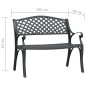 vidaXL Gartenbank 102 cm Aluminiumguss Schwarz vidaXL Gartenbank 102 cm Aluminiumguss Schwarz