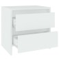 vidaXL Nachttisch Weiß 45x34,5x44,5 cm Holzwerkstoff vidaXL Nachttisch Weiß 45x34,5x44,5 cm Holzwerkstoff