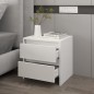 vidaXL Nachttisch Weiß 45x34,5x44,5 cm Holzwerkstoff vidaXL Nachttisch Weiß 45x34,5x44,5 cm Holzwerkstoff