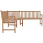 vidaXL Garten-Eckbank 202x202x90 cm Massivholz Teak vidaXL Garten-Eckbank 202x202x90 cm Massivholz Teak
