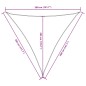 vidaXL Sonnensegel Oxford-Gewebe Dreieckig 3,6x3,6x3,6 m Blau vidaXL Sonnensegel Oxford-Gewebe Dreieckig 3,6x3,6x3,6 m Blau