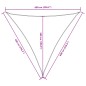 vidaXL Sonnensegel Oxford-Gewebe Dreieckig 6x6x6 m Gelb vidaXL Sonnensegel Oxford-Gewebe Dreieckig 6x6x6 m Gelb