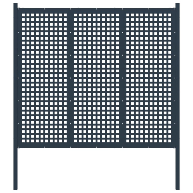 vidaXL Gartenzaun Stahl 177×200 cm Anthrazit vidaXL Gartenzaun Stahl 177×200 cm Anthrazit