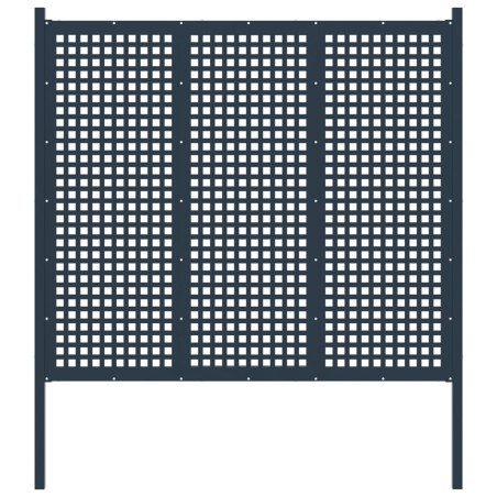 vidaXL Gartenzaun Stahl 177×200 cm Anthrazit