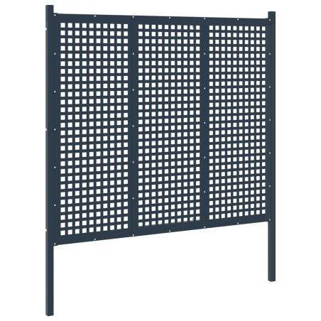 vidaXL Gartenzaun Stahl 177×200 cm Anthrazit