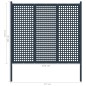 vidaXL Gartenzaun Stahl 177×200 cm Anthrazit vidaXL Gartenzaun Stahl 177×200 cm Anthrazit