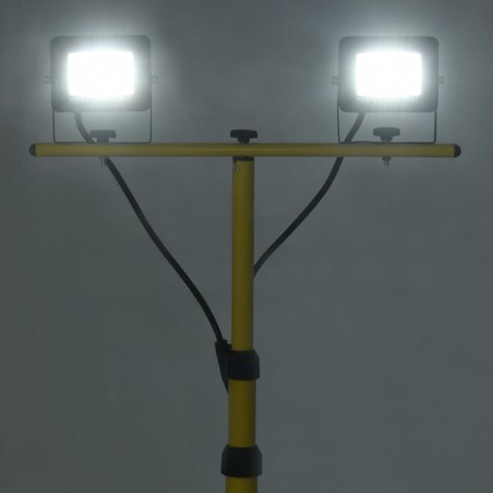 vidaXL LED-Fluter mit Stativ 2x20 W Kaltweiß