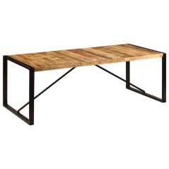 vidaXL Esstisch 220x100x75 cm Massivholz Mango