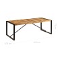 vidaXL Esstisch 220x100x75 cm Massivholz Mango vidaXL Esstisch 220x100x75 cm Massivholz Mango