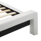 vidaXL Bettgestell mit LED Weiß und Schwarz Kunstleder 180x200 cm vidaXL Bettgestell mit LED Weiß und Schwarz Kunstleder 180x200 cm