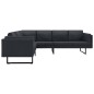 vidaXL Ecksofa Dunkelgrau Stoff vidaXL Ecksofa Dunkelgrau Stoff