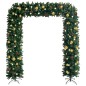 Weihnachtsgirlande mit LEDs & Kugeln Grün 240 cm Weihnachtsgirlande mit LEDs & Kugeln Grün 240 cm