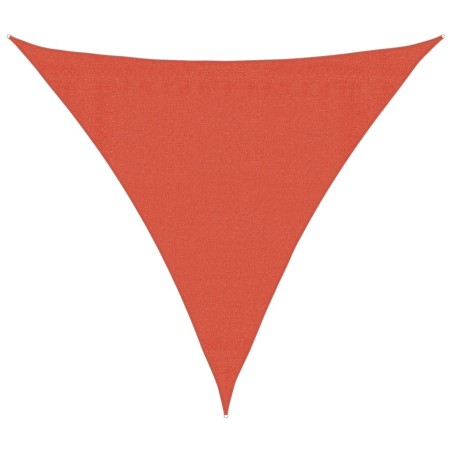 vidaXL Sonnensegel 160 g/m² Terrakottarot 3x3x3 m HDPE