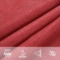 vidaXL Sonnensegel 160 g/m² Rot 6x6x6 m HDPE vidaXL Sonnensegel 160 g/m² Rot 6x6x6 m HDPE