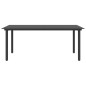 vidaXL Garten-Esstisch Schwarz 190x90x74 cm Stahl und Glas vidaXL Garten-Esstisch Schwarz 190x90x74 cm Stahl und Glas
