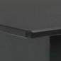 vidaXL Garten-Esstisch Schwarz 190x90x74 cm Stahl und Glas vidaXL Garten-Esstisch Schwarz 190x90x74 cm Stahl und Glas