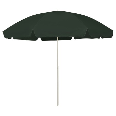 vidaXL Strandschirm Grün 300 cm