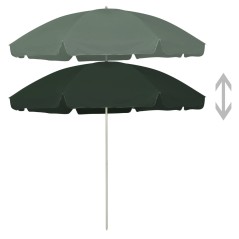 vidaXL Strandschirm Grün 300 cm